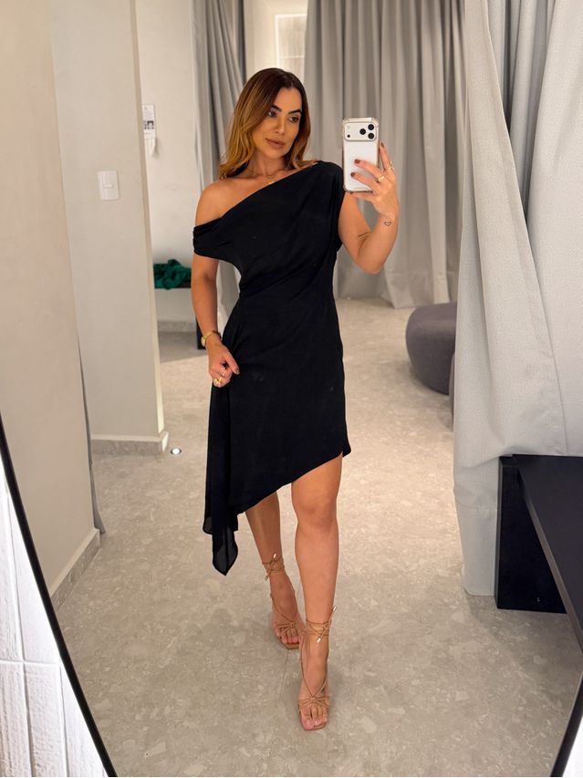 Vestido Degage Preto