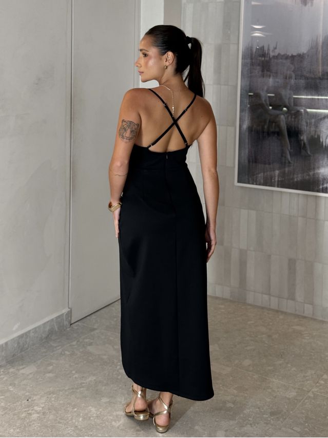 Vestido Alça Nara Preto