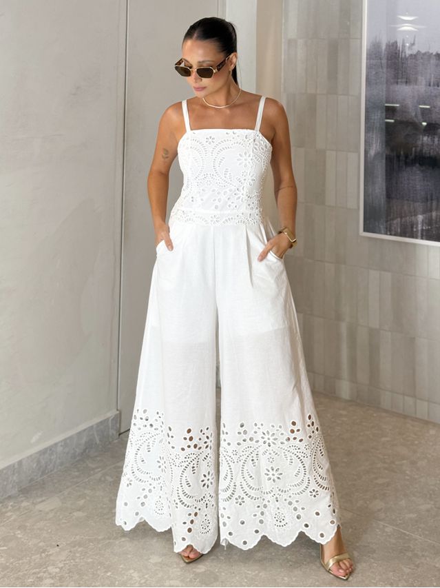 Macacão Laise Melissa Branco