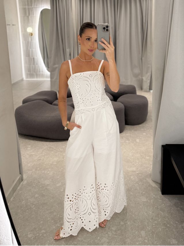 Macacão Laise Melissa Branco