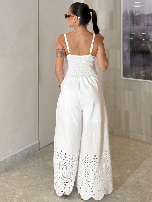 Macacão Laise Melissa Branco