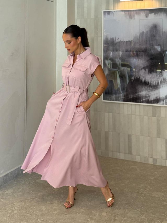 Vestido Botões Eloise Danone