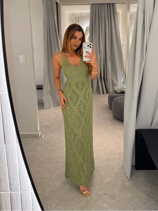 Vestido Tricot Lurex Catarina Oliva