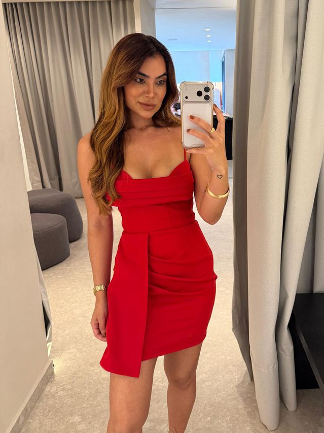 Vestido Alça Lily Vermelho