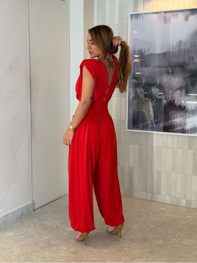 Macacão Jasmine Vermelho 