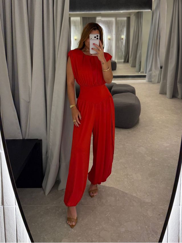 Macacão Jasmine Vermelho 