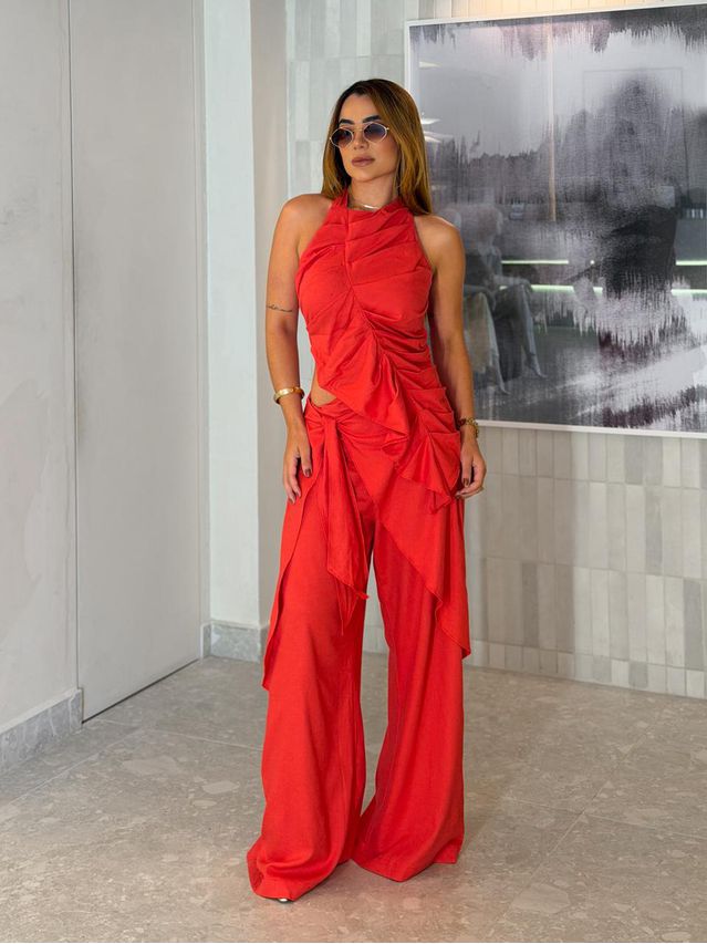 Macacão Seen Celebration Vermelho