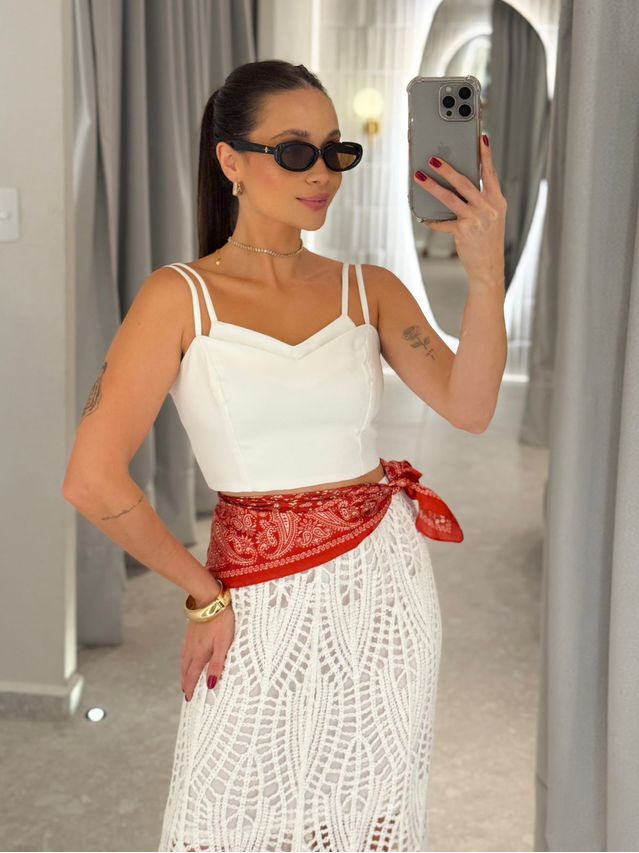 Blusa Alfaiataria Bella Branco