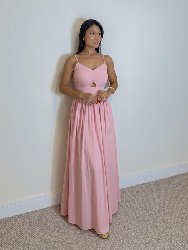 Vestido Midi Cancún Rosa