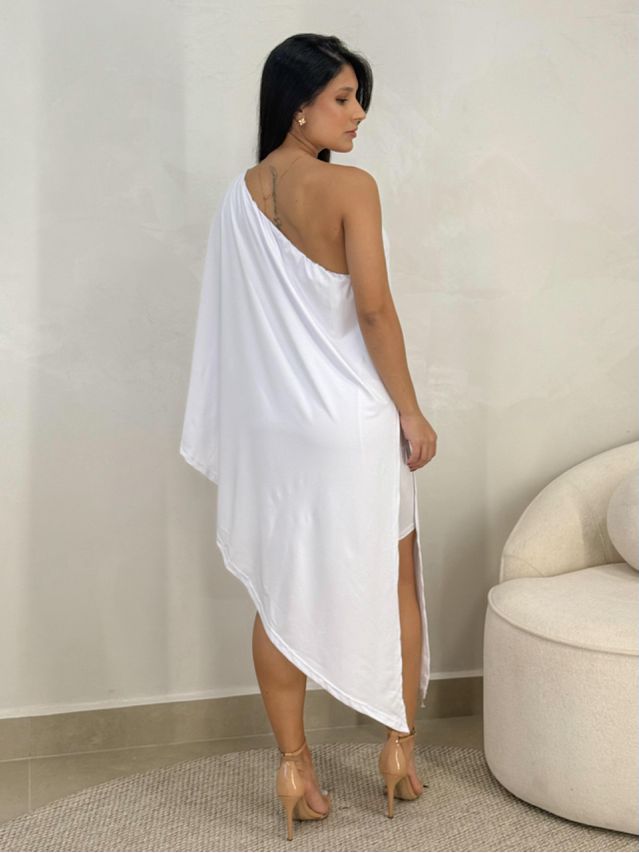 Vestido Assimetrico Alexia Branco