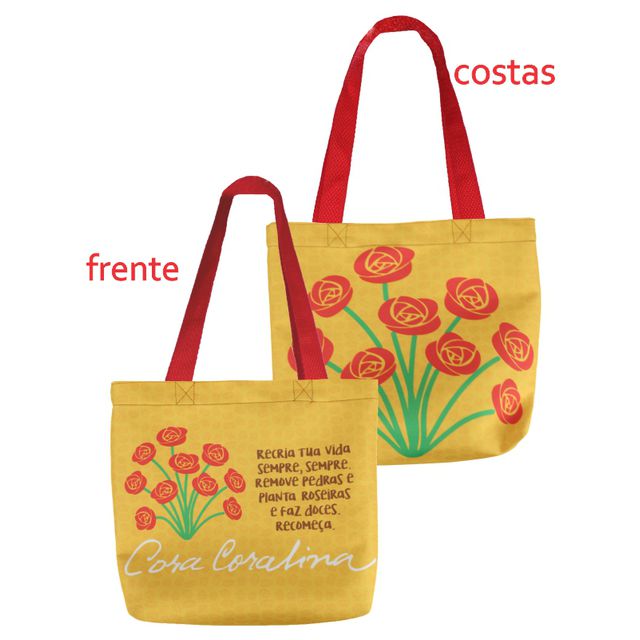 BOOK BAG CORA CORALINA RECRIA - Amarela