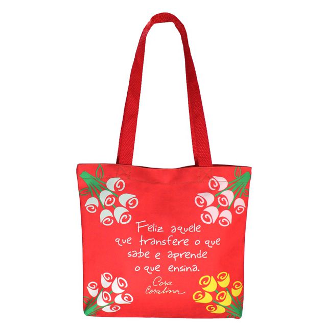 BOOK BAG CORA CORALINA PROFESSOR - Vermelha