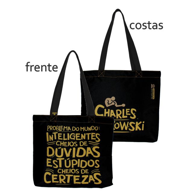 BOOK BAG CHARLES BUKOWSKI - Preta