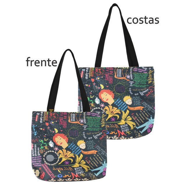 BOOK BAG COLETÂNEA - Preta