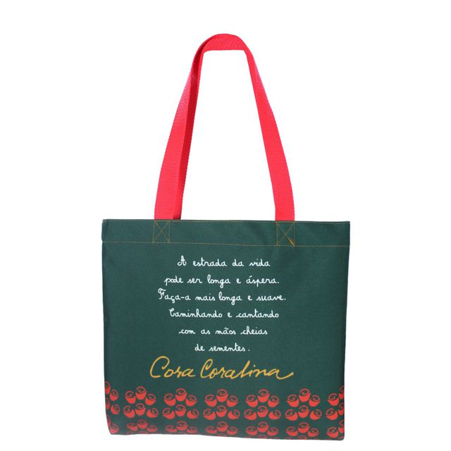 BOOK BAG CORA CORALINA SEMENTES - Verde
