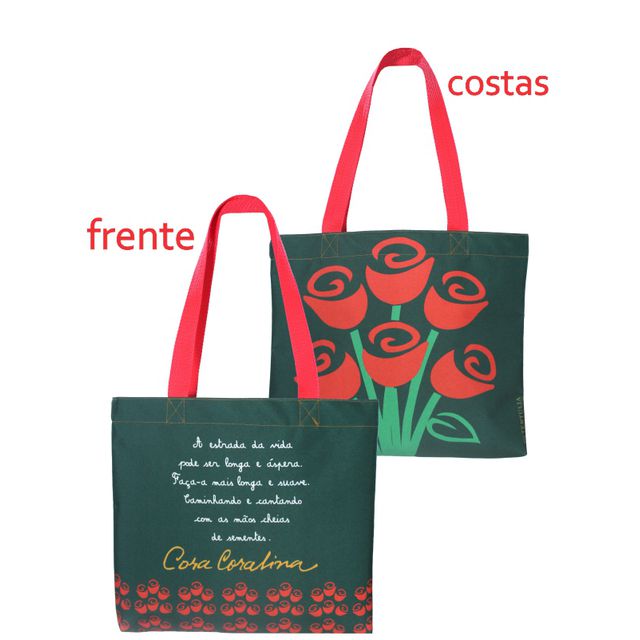 BOOK BAG CORA CORALINA SEMENTES - Verde