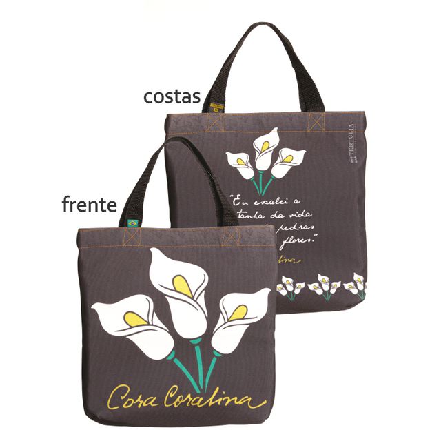 BOOK BAG CORA CORALINA MONTANHAS - Preta