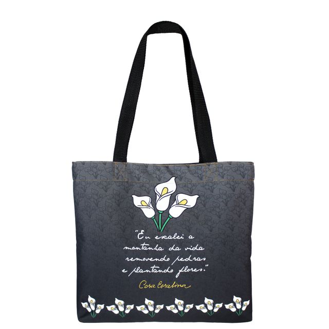 BOOK BAG CORA CORALINA MONTANHAS - Preta