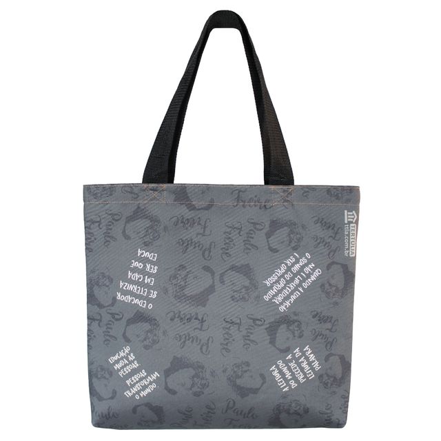 BOLSA PAULO FREIRE EDUCADOR - Cinza
