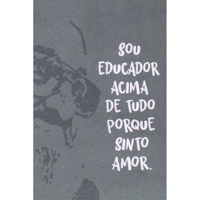 BOLSA PAULO FREIRE EDUCADOR - Cinza