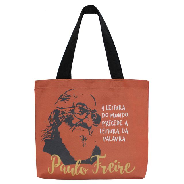 BOLSA PAULO FREIRE LEITURA - Vermelha
