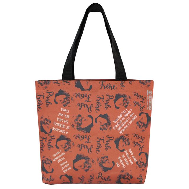 BOLSA PAULO FREIRE LEITURA - Vermelha