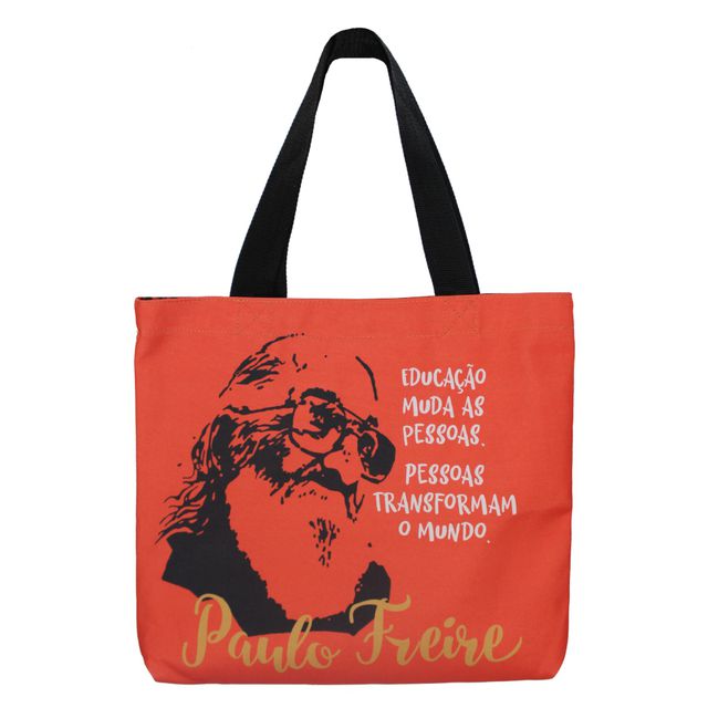 BOLSA PAULO FREIRE EDUCAÇÃO - Vermelha
