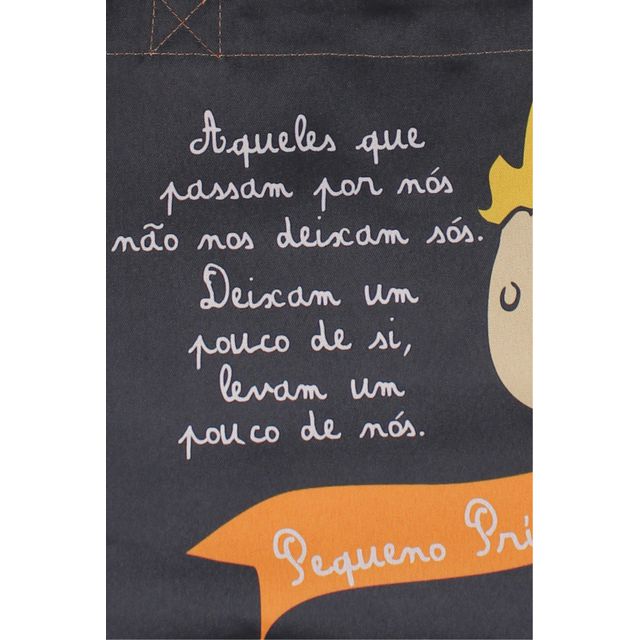 BOLSA PEQUENO PRÍNCIPE - Preto