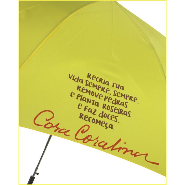 GUARDA-CHUVA CORA CORALINA - Policarbono (amarelo)
