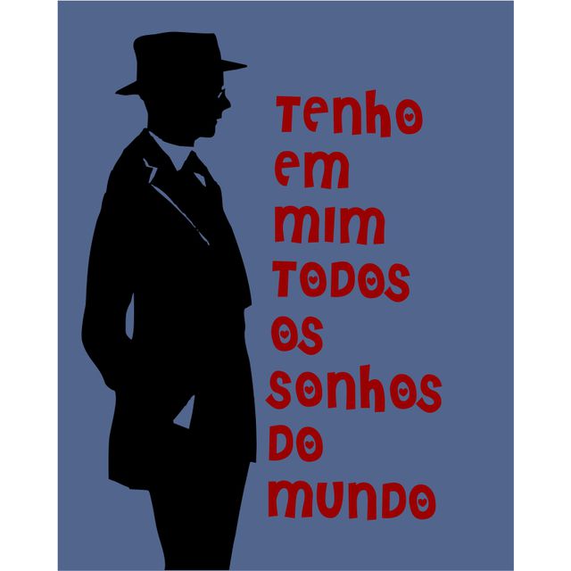 GUARDA-CHUVA FERNANDO PESSOA - Policarbono (azul) 