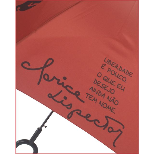 GUARDA-CHUVA CLARICE LISPECTOR - Policarbono (vermelho)