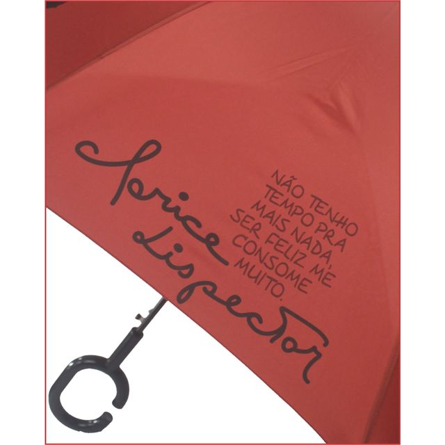 GUARDA-CHUVA CLARICE LISPECTOR - Policarbono (vermelho)