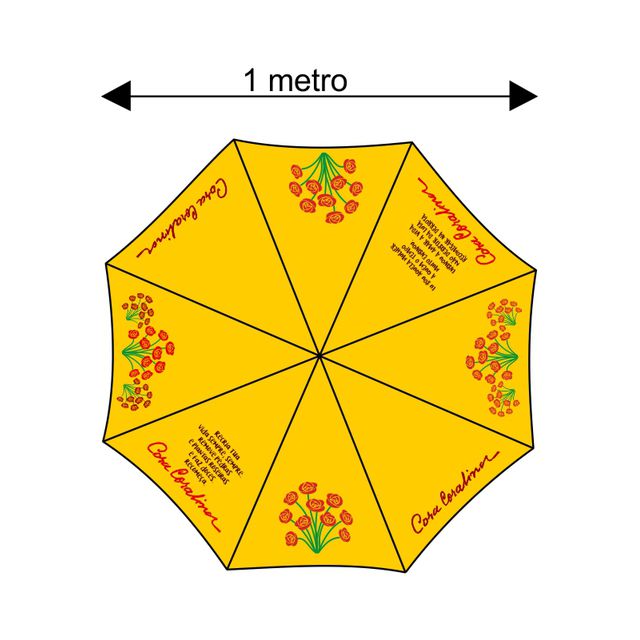 GUARDA-CHUVA CORA - Amarelo