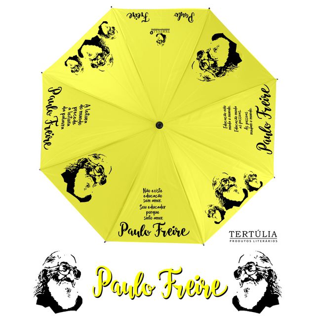 GUARDA-CHUVA PAULO FREIRE - Amarelo