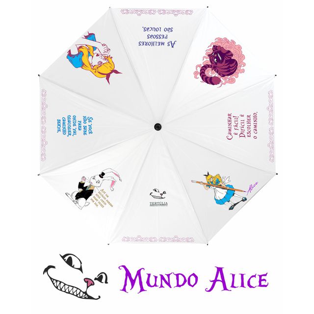 GUARDA-CHUVA MUNDO ALICE - Branco