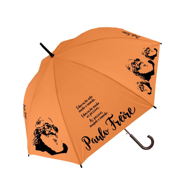 GUARDA-CHUVA PAULO FREIRE - Laranja