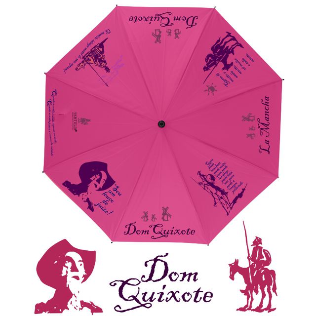 GUARDA-CHUVA DOM QUIXOTE - Pink