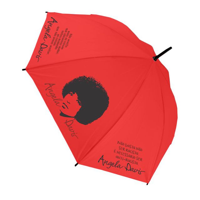 GUARDA-CHUVA ANGELA DAVIS - Vermelho