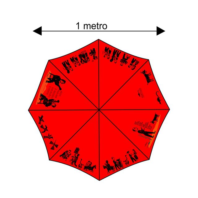 GUARDA-CHUVA ARIANO - Vermelho