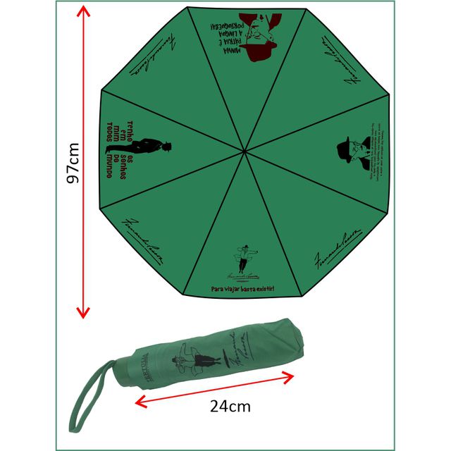 SOMBRINHA FERNANDO PESSOA - Verde 