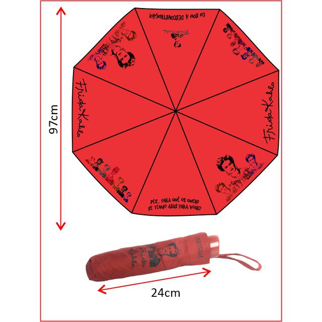 SOMBRINHA FRIDA - Vermelha