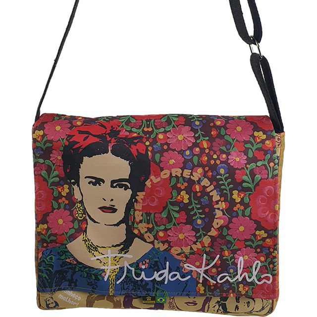 Bolsa Notebook Frida Kahlo Flores 