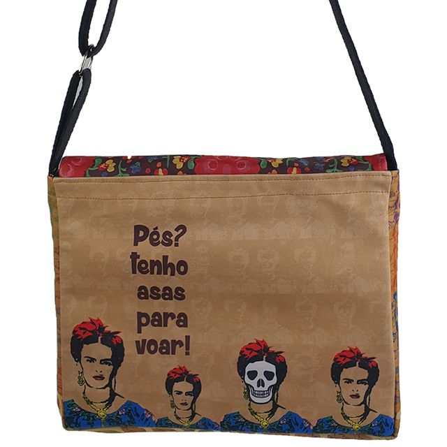 Bolsa Notebook Frida Kahlo Flores 