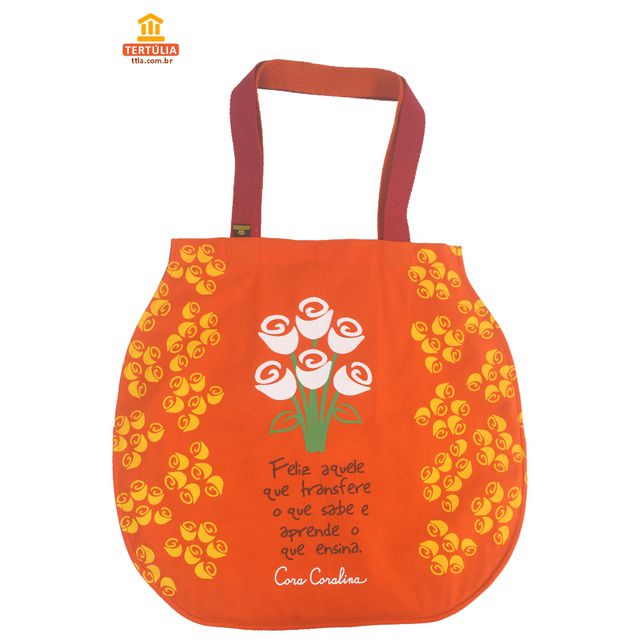 Bolsa Patchwork Cora Coralina Professor - Laranja