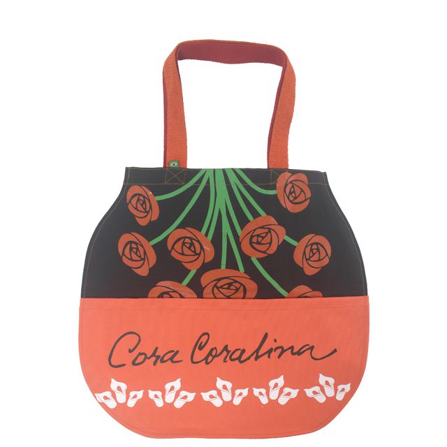 Bolsa Patchwork Cora Coralina Professor - Laranja