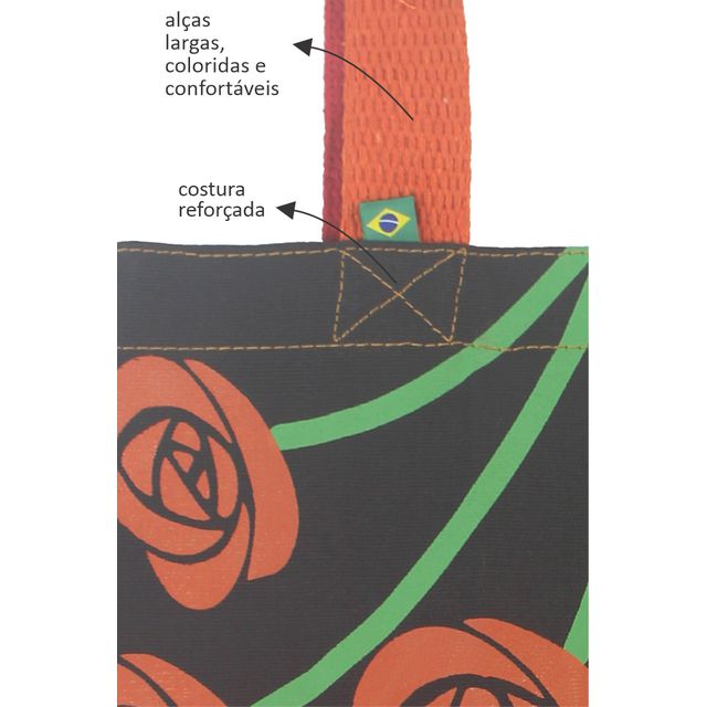 Bolsa Patchwork Cora Coralina Professor - Laranja