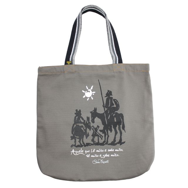 BOLSA DOM QUIXOTE - Cinza