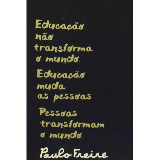 BOLSA PAULO FREIRE - Preta