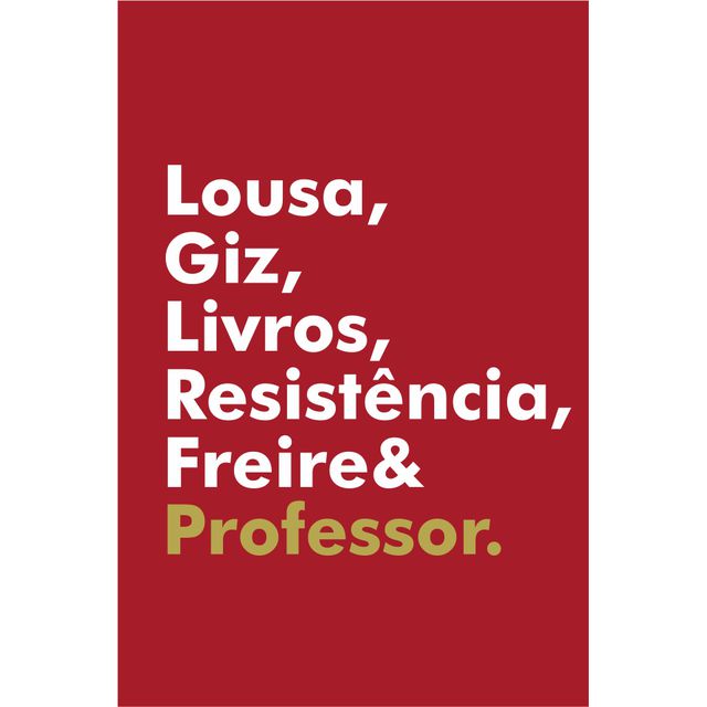 BOLSA FREIRE PROFESSOR - Vermelha