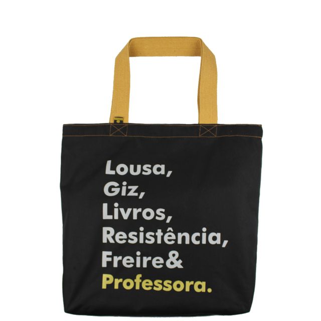 BOLSA FREIRE PROFESSORA - Preta